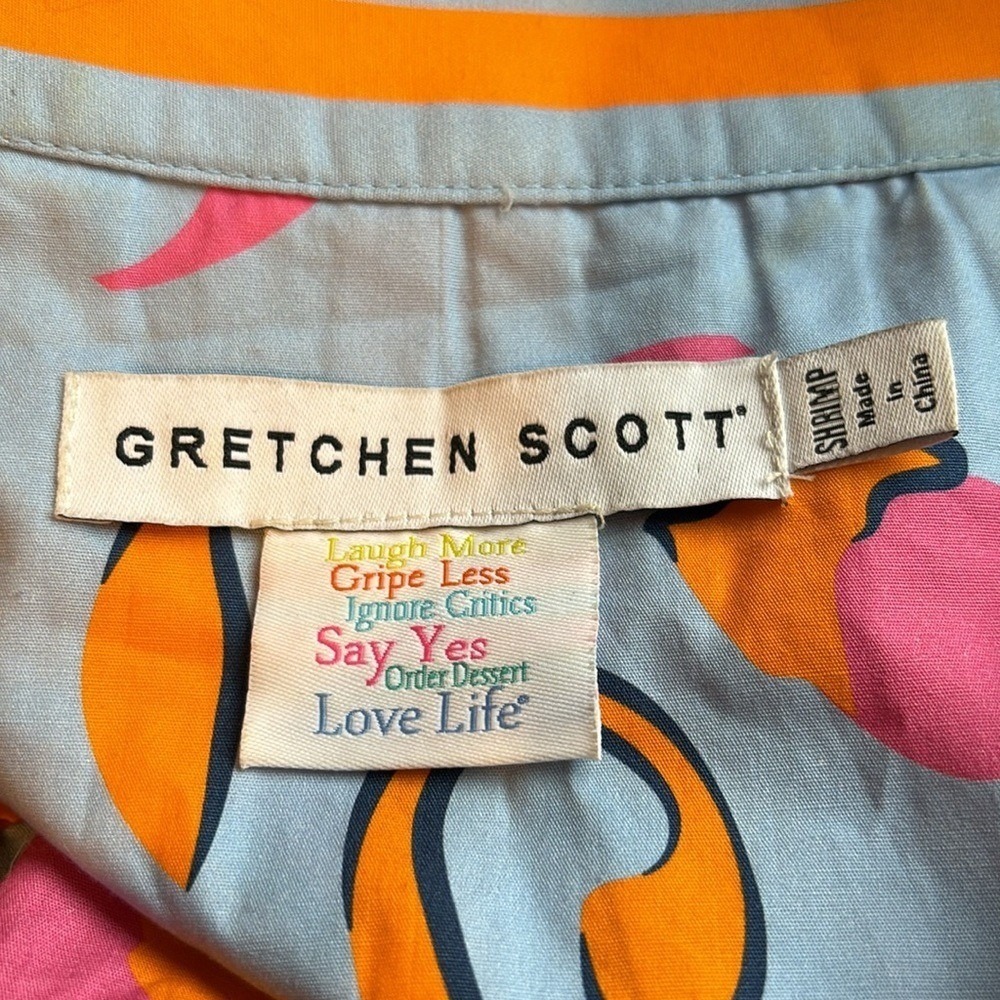 Gretchen Scott Orange Blue Pink‎ Viviers Full Bloom Floral Print Midi Dress XXS - Picture 6 of 12